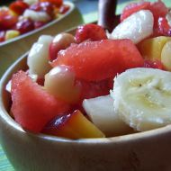 Barevný melounový salát recept