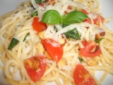 Špagety s bazalkou recept