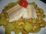Rybí filé s bílými fazolemi (Tunisko) recept