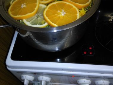 Pampeliškový med s citrónem a pomerančem