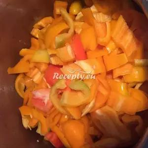 Zavařené lečo recept  zeleninové pokrmy