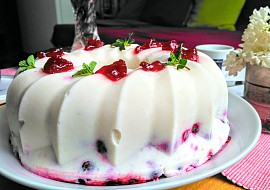 Zmrzlinový bábovkový dortík s ovocem II. recept