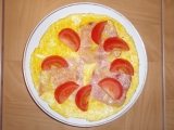 Vaječná omeleta se salámem recept