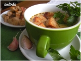 Uzená polévka se smetanou a krutonky recept