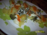Pařené brambory s brokolicí a sýrem (Parní hrnec) recept ...