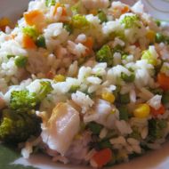 Zeleninové rizoto s treskou recept