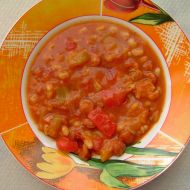 Pikantní barevné fazole recept