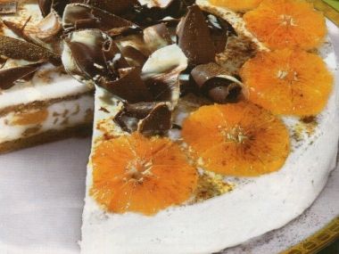 Mandarinkový dort s espresem