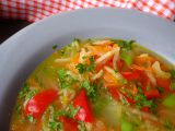 Celerovo  papriková polévka snadno a rychle recept