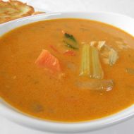 Čočková polévka se zeleninou na indický způsob recept