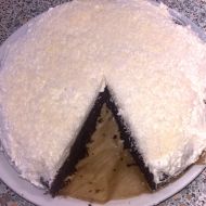 Černá a bílá  kokosovo-kakaový dort recept