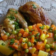 Kuře zapečené se zeleninou recept
