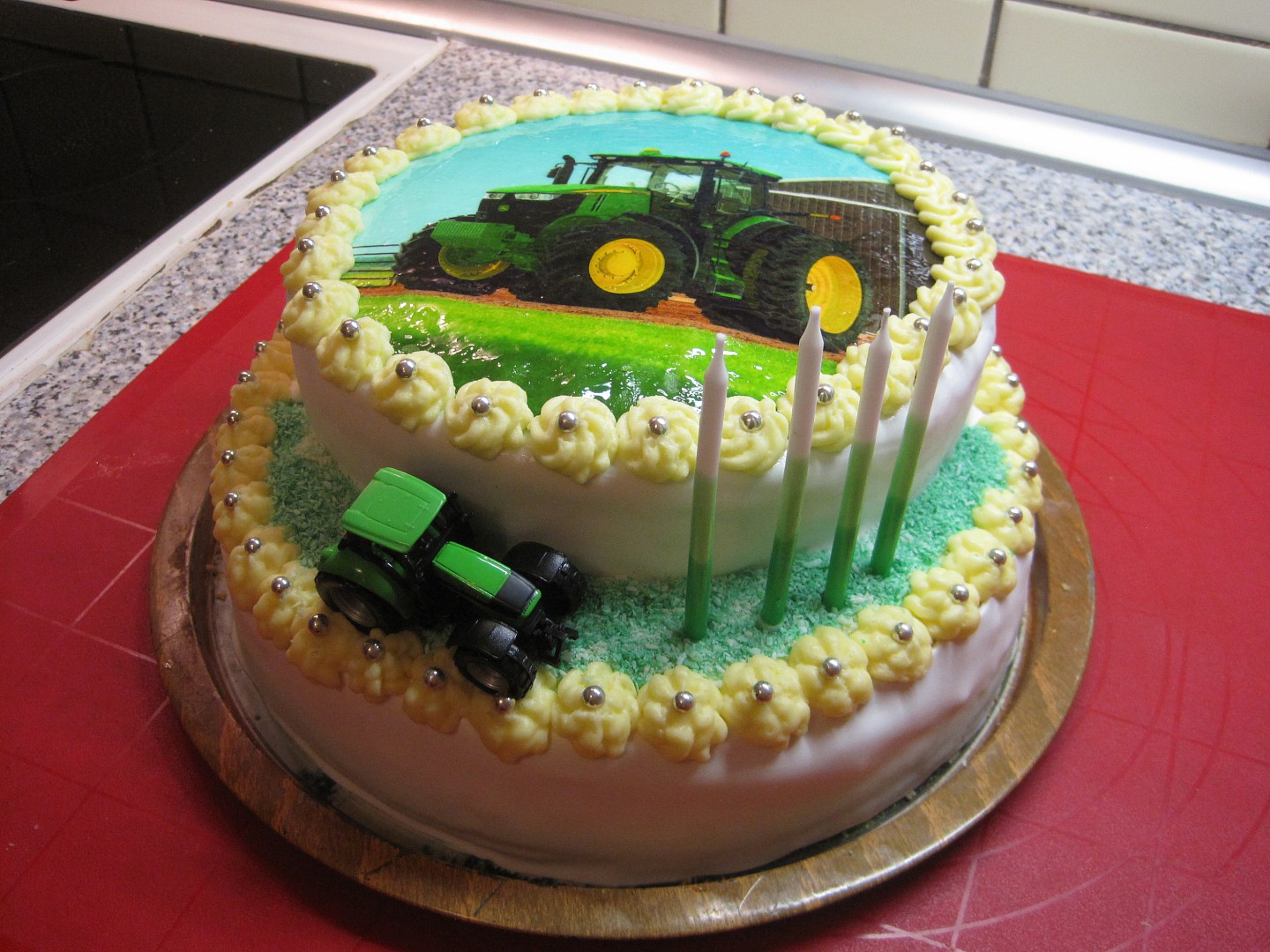 Patrový traktorový dort recept