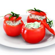 Plněná rajčata s Tvarohovým fitness krémem recept