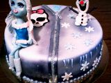 2 In 1  Dvě pohádky v jednom dortu  Monster High a Frozen recept ...