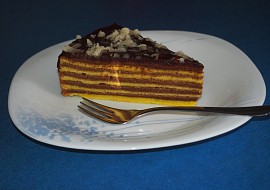 Pruhovaný dort, postupně pečený recept