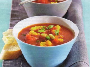 Rajčatovo-květáková polévka