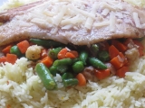 Pangas na jarní zelenince s rýží a parmazánem recept  TopRecepty ...