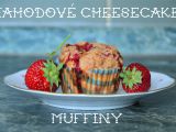 Jahodové cheesecake muffiny recept