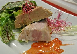 Terina z foie gras s pomerančovou redukcí recept