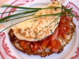 Květákové omelety s rajčaty recept