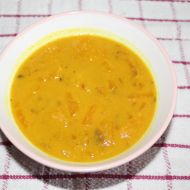 Dýňovo-hrachová polévka se syrovátkou recept