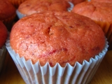 Růžové muffiny recept