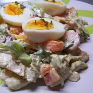 Listový salát s vejcem recept
