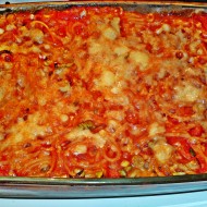 Zapékané rajčatové špagety se sýrem recept