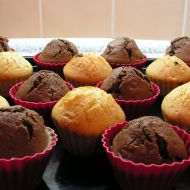 Muffiny s čokoládovou náplní recept