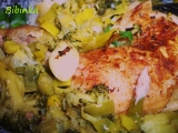 Zelené kuřátko pečené se zázvorem recept