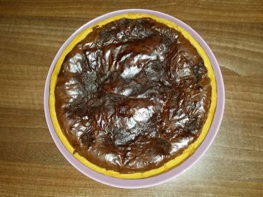 Hruškový koláč s čokoládou