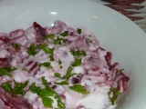 Salát z červené řepy s majonézou a křenem recept