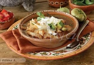 Mexická polévka  Sopa de Tortilla