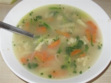Zeleninová polévka s krupicí a vejcem recept