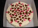 Oříškový dort s růžičkami recept