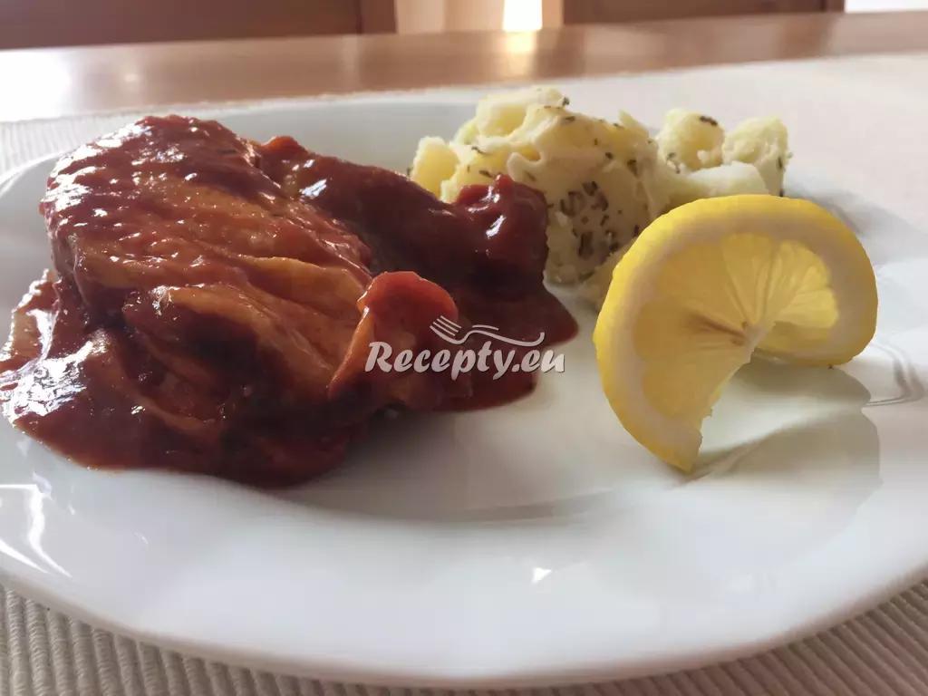 Rychlé dušené kuře s rajčaty recept  drůbeží maso