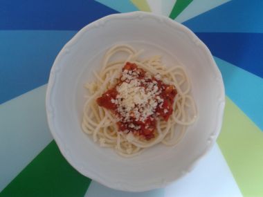 Jednoduché boloňské špagety