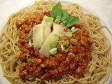 Celozrnné špagety se sojovou omáčkou recept