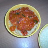 Špagety s rajčaty a bazalkou recept