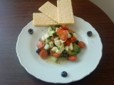 Zeleninový salát s mozzarelou recept