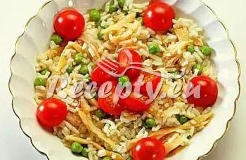 Rýžový salát s vejci recept  saláty