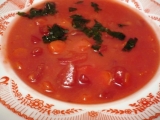 Dýňová polévka s červenou řepou recept