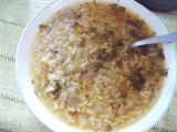 Mateřídoušková polévka s hlívou a rýží recept