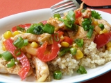 Quinoa / merlík / s kuřecím masem a zeleninou recept