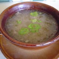 Vepřová polévka z kolene recept