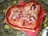 Valentýnská pizza recept