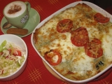 Italské lasagne s listovým špenátem, mozzarellou a parmazánem ...