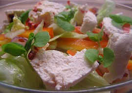 Zeleninový salát s Čerstvým sýrem mexiko a bazalkou recept ...