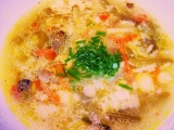 Zeleninovo- rýžová polévka v drůbežím vývaru recept